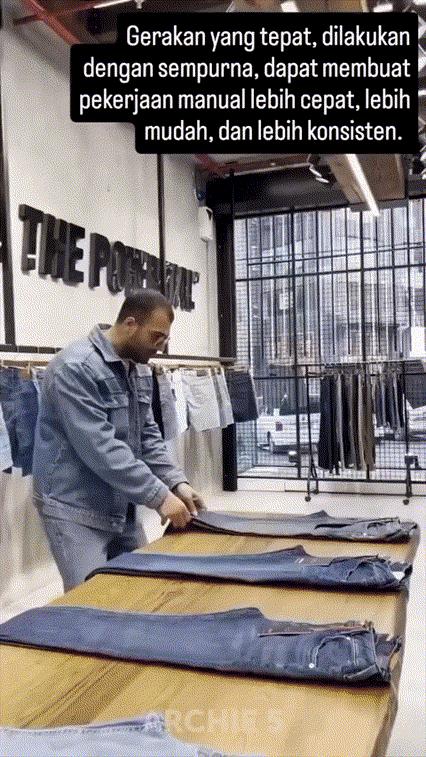 这么叠衣服也行？网友：裤子都没反应过来[大笑]