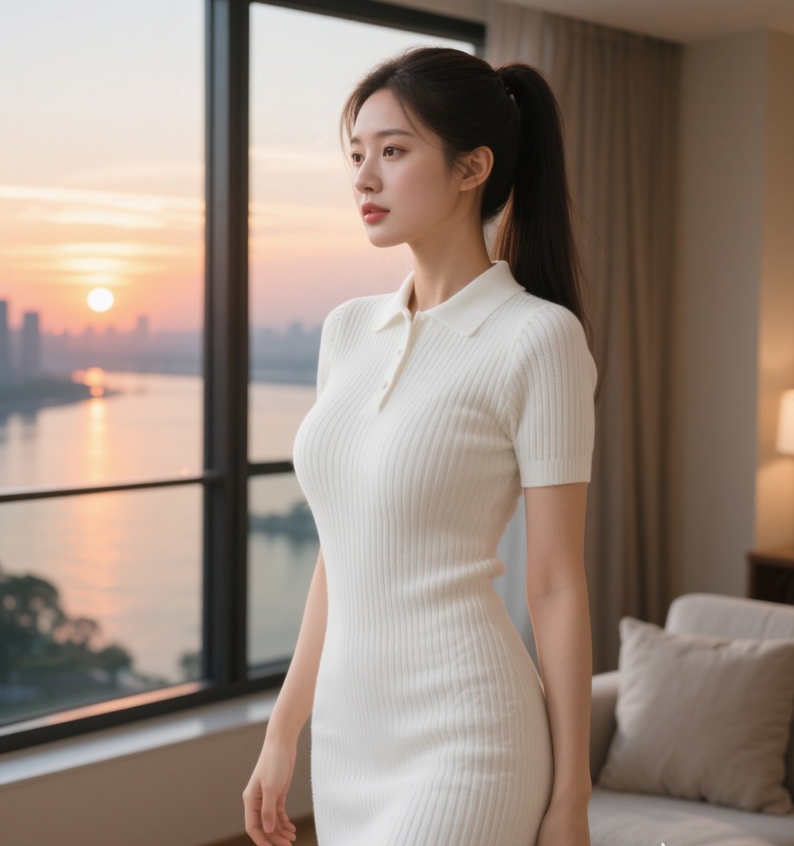 萌系美眉完美比例 教科书级的身材标杆