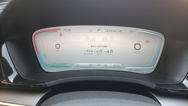 就用油跑了一次，跑完发现油耗计量不一样，仪表盘和车况助手哪个准一些