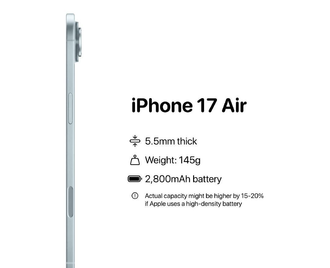iPhone 17 Air这个操作真的把人惊呆啦
续航历来都是用户的痛点所在，而