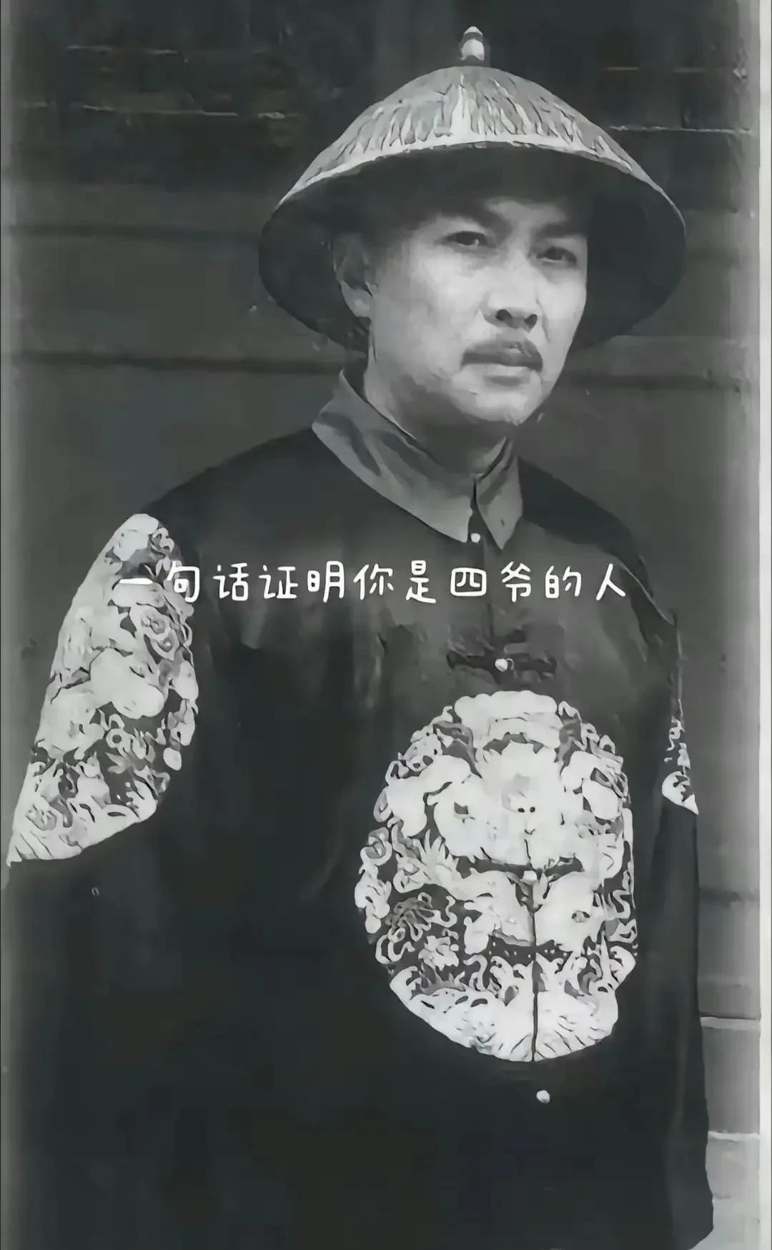一句话证明你是四爷的人[看]
