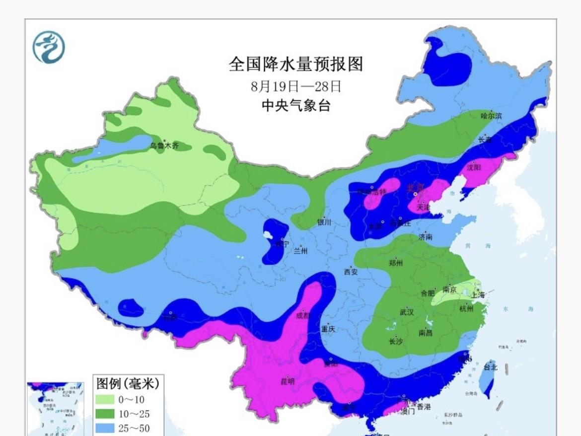【中期天气预报】最新报来看 未来十天，考虑副高偏北环流稳定。影响我国冷空气活动偏