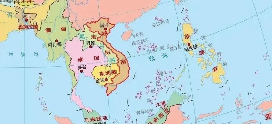 东南亚行政地图