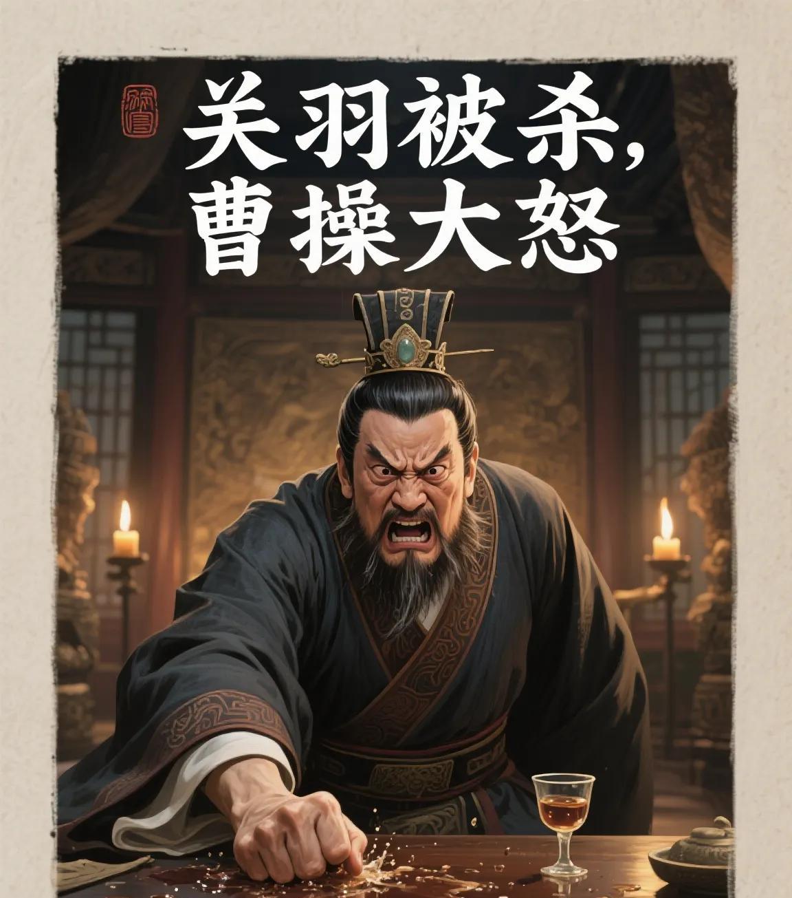 关羽被杀，曹操大怒，为什么？
建安二十四年冬，一代武圣关羽的头颅，被装在一个木匣
