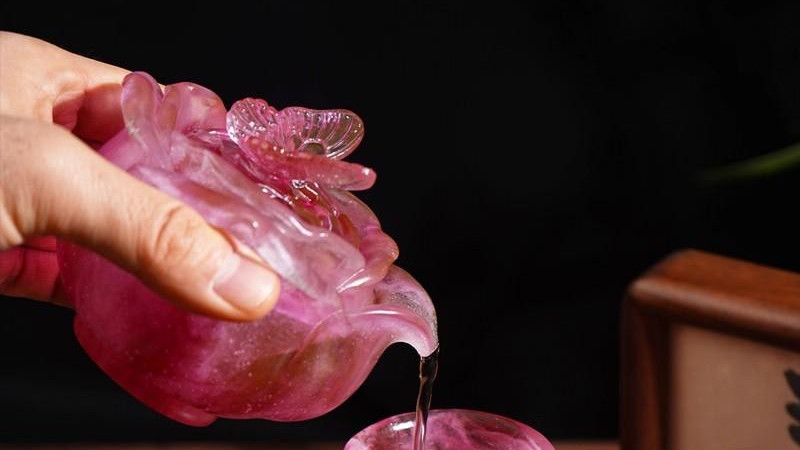 邂逅古法琉璃蝶恋花宝瓶手抓壶