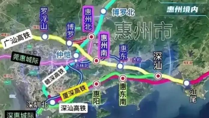 惠州：凭区位与面积双优势，崛起为广东高铁大市