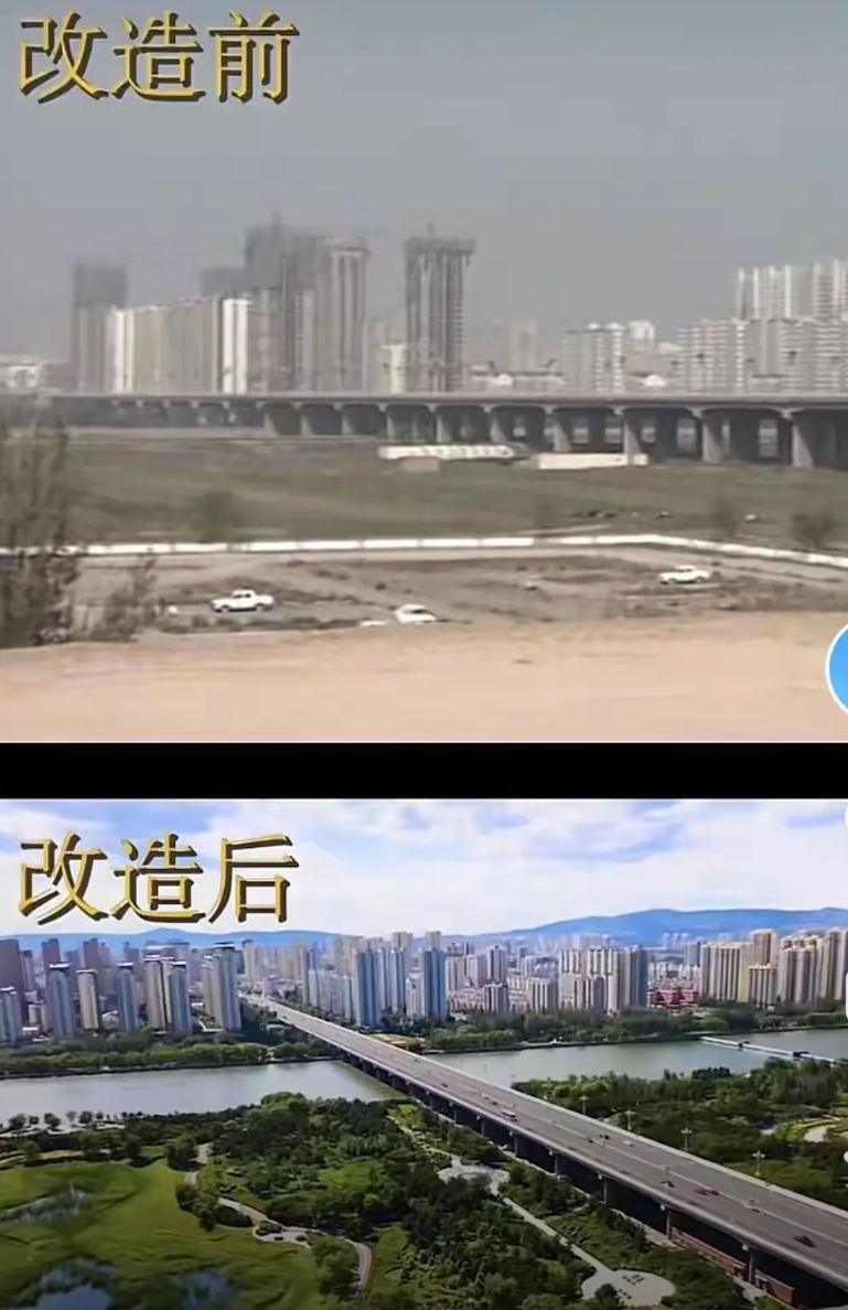 大同御河改造验证了耿公当年是对的！
大同的御河在所有大同人眼里那是十年九旱，根本