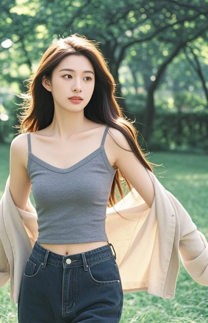 阳光洒在肩头，像一封来自初夏的温柔情书