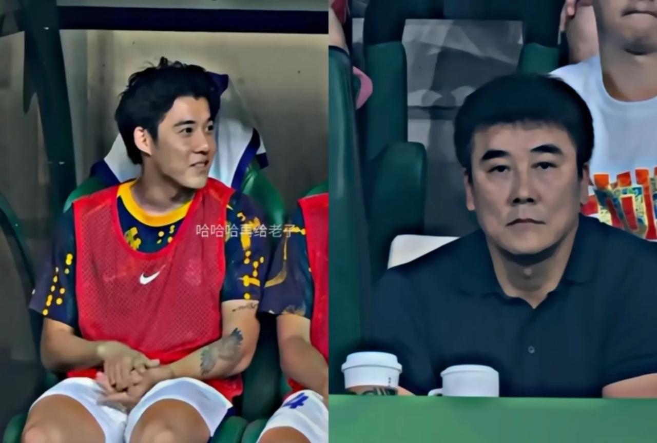 父子同在场下，心境大不相同！北京国安总经理李明公子李嗣镕顺利加盟天津津门虎，深懂