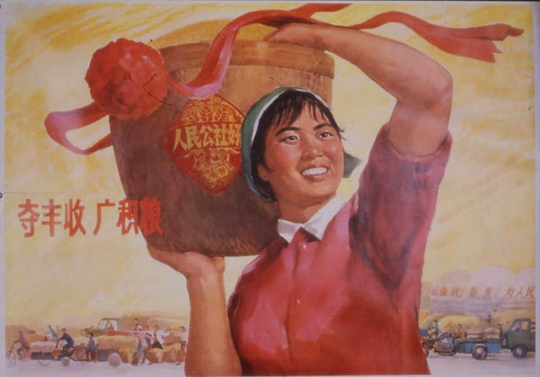 ​老版宣传画：夺丰收 广积粮（1973年） 