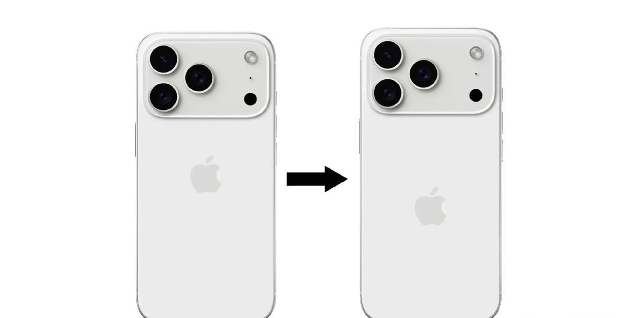 为了匹配背部的deco设计，iPhone 17可能将原先位于后盖中间位置的苹果徽