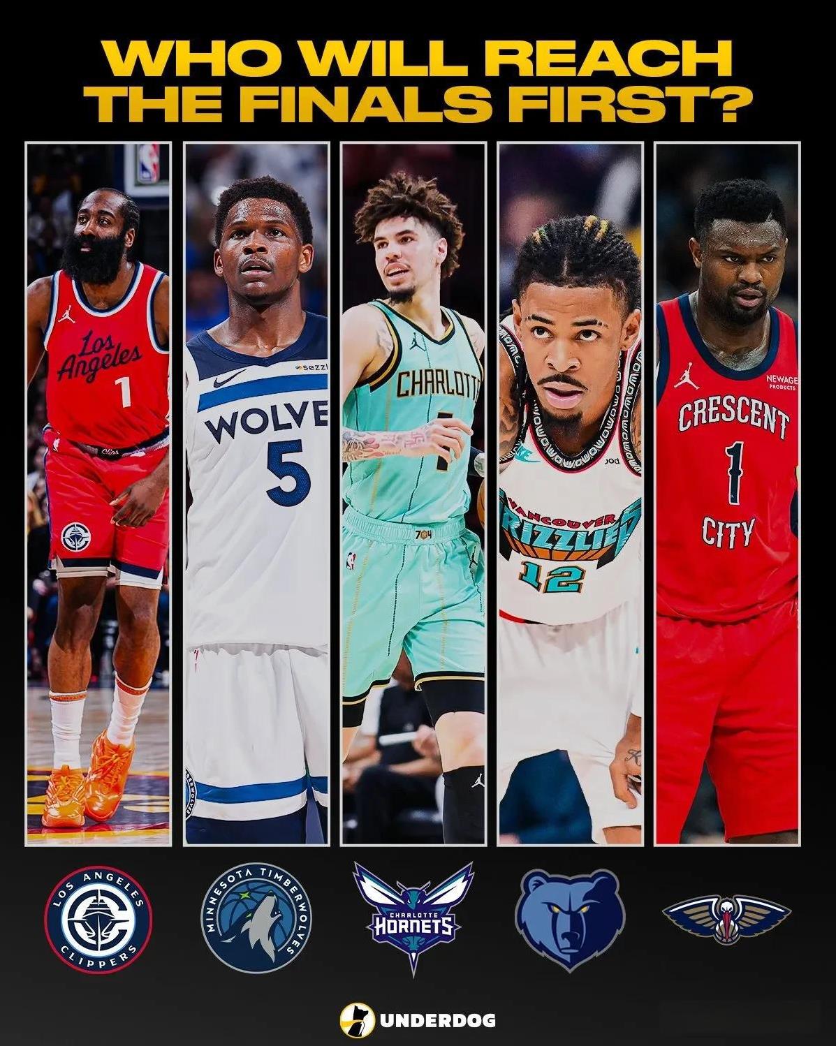 NBA仅有5支球队还没有摸过总决赛地板，今年哪支球队能创造历史？
快船:随着比尔