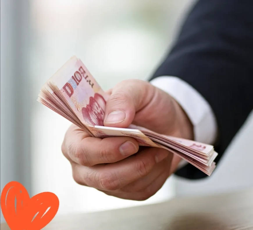 女婿昨天发了7000元工资，给女儿给了6500 元，女儿问女婿怎么少了500元，