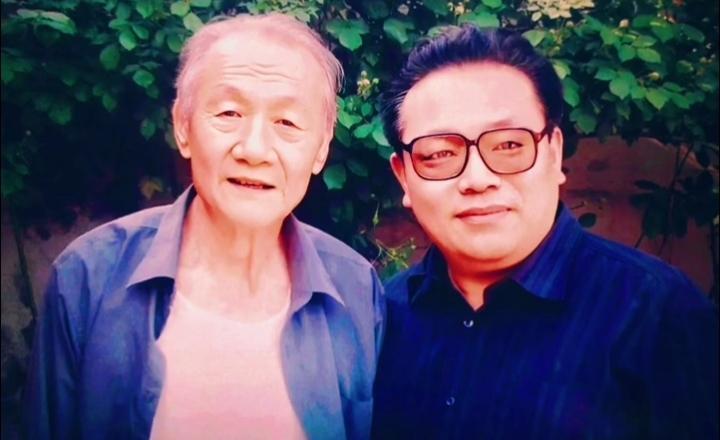 与田成仁老先生的一张珍贵合影