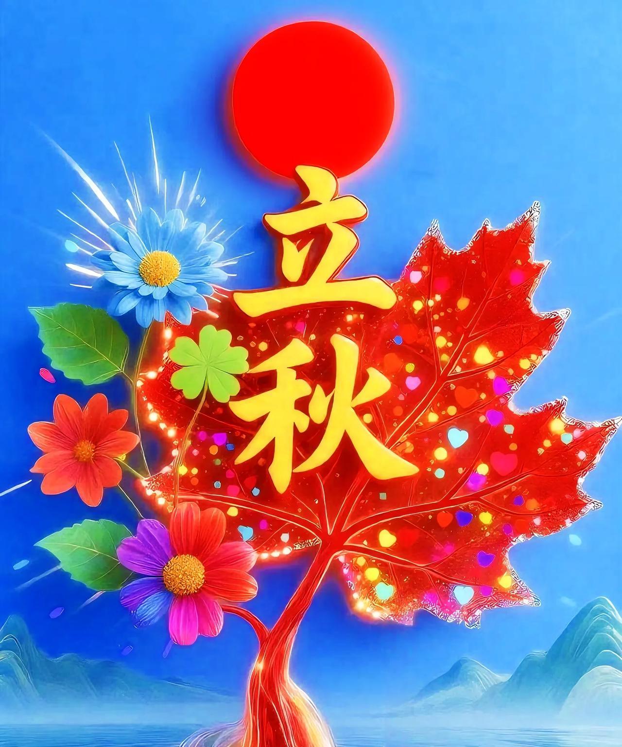 《立秋》
夏去秋来暑热休，
秋风初起送凉柔。
炎气渐消身心畅，
一缕清爽入画楼。