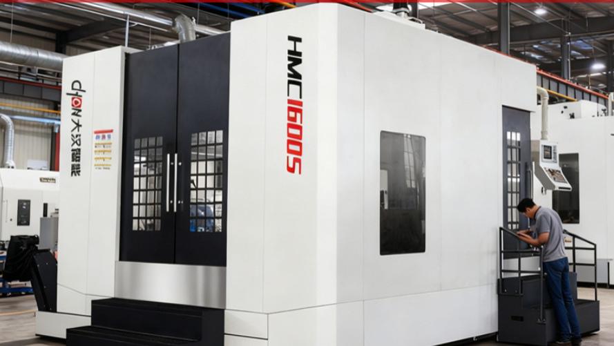 不玩虚的！山东大汉 HMC1600S 伸缩主轴 AI 机床凭实力圈粉