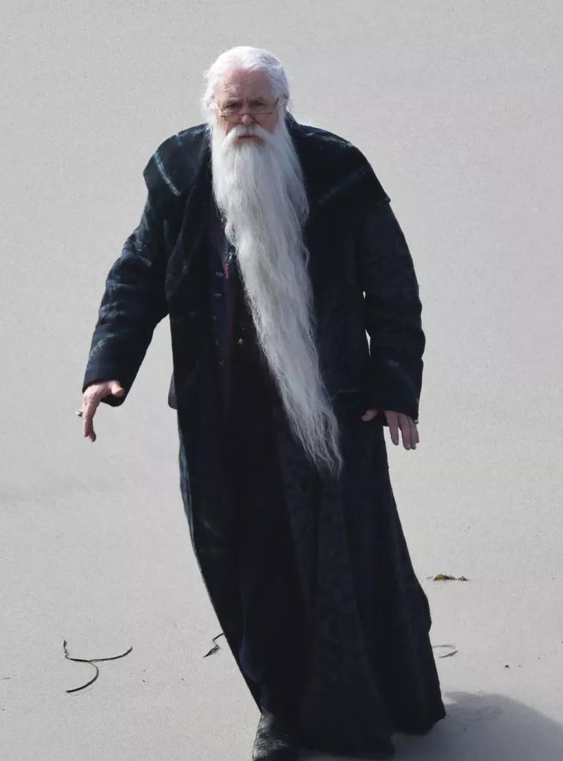 HBO剧版《哈利·波特》邓布利多形象提前曝光，看着有点儿意思。