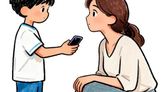 当孩子说“妈妈，我想玩手机”