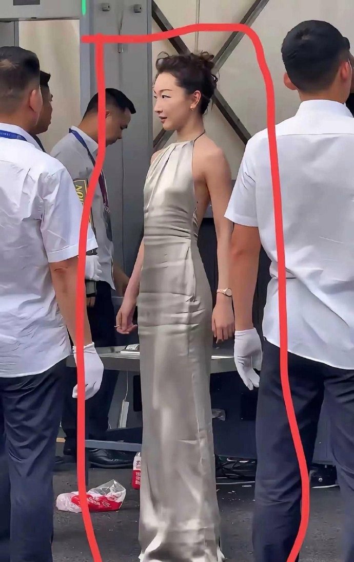 事实证明，她不适合这条裙子 ​​​