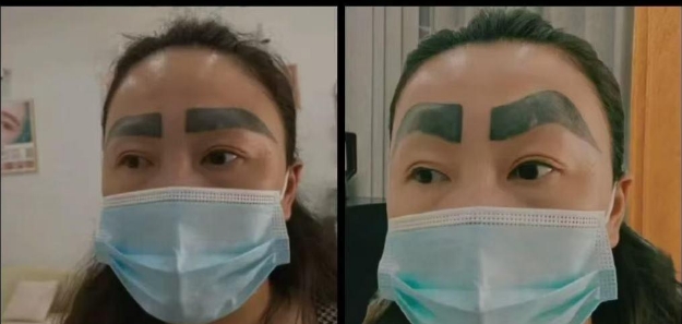 大姐这眉毛不花钱做的吗