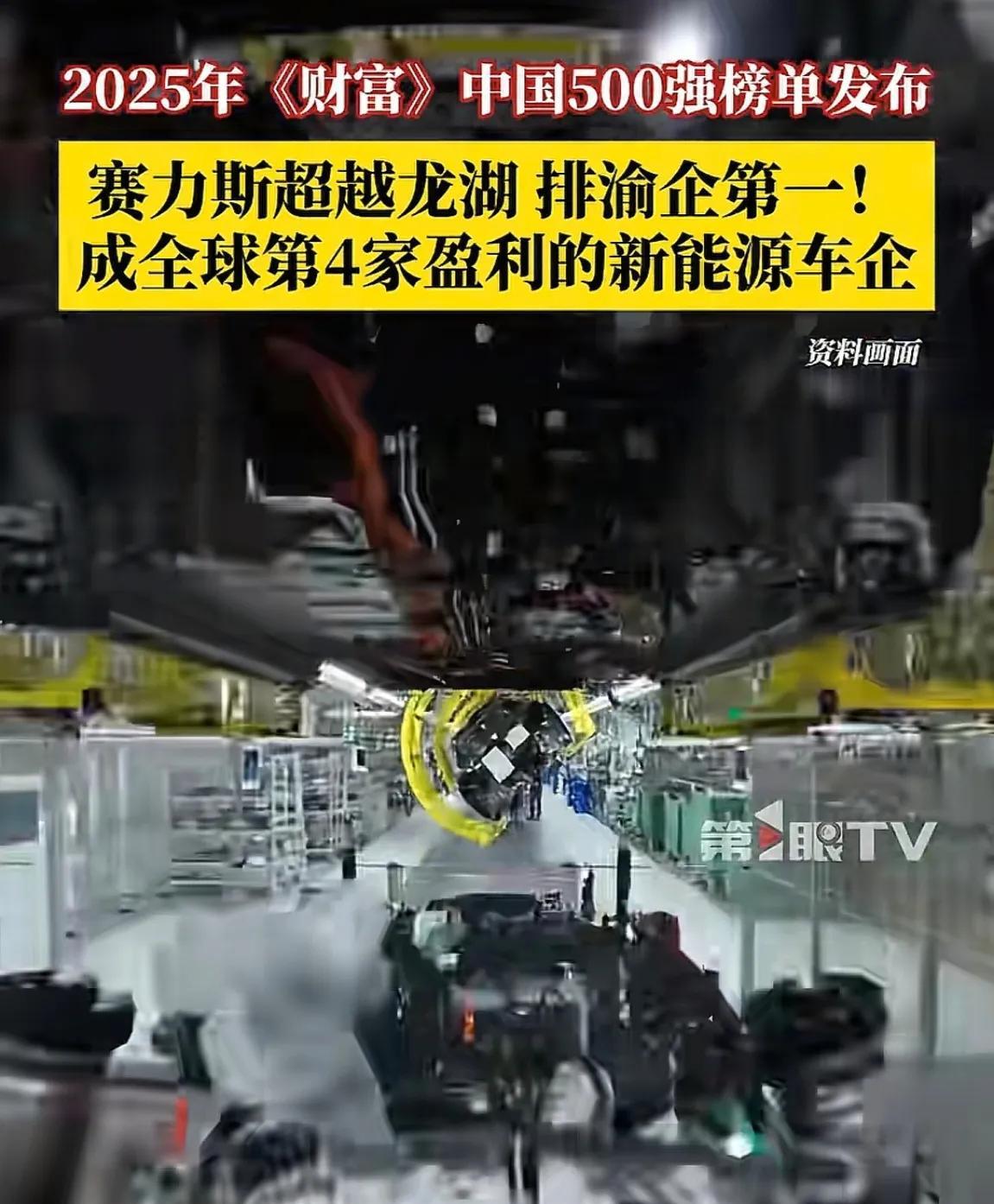 赛力斯凭借和华为的合作成为全球第四家盈利的新能源车企，同时也成为川渝企业第一。