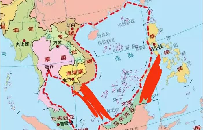越南、马来西亚、菲律宾三国叫嚣封锁中国，让中国出不了南海？

他们所谓的 “