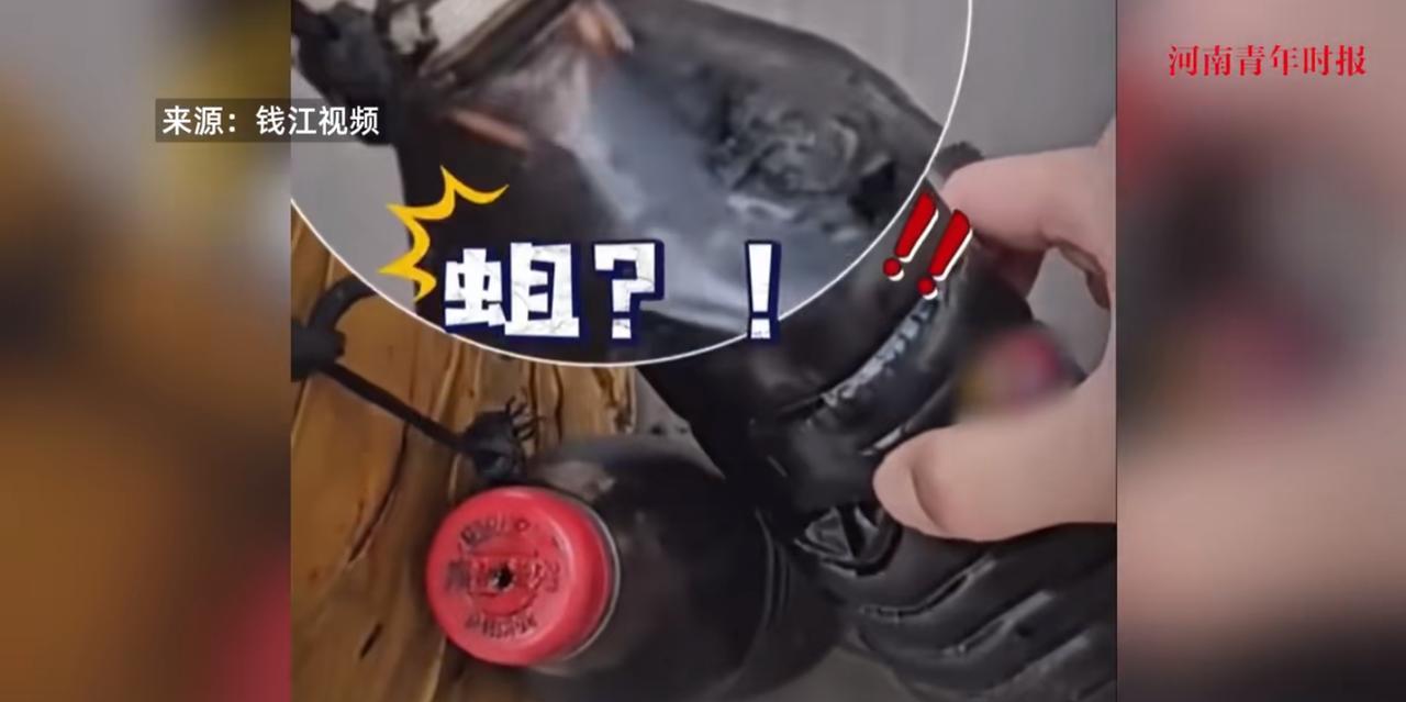 “太缺德了！”近日，重庆，一位小伙在路过小吃摊位时，发现一个酱油瓶子里，竟然有很