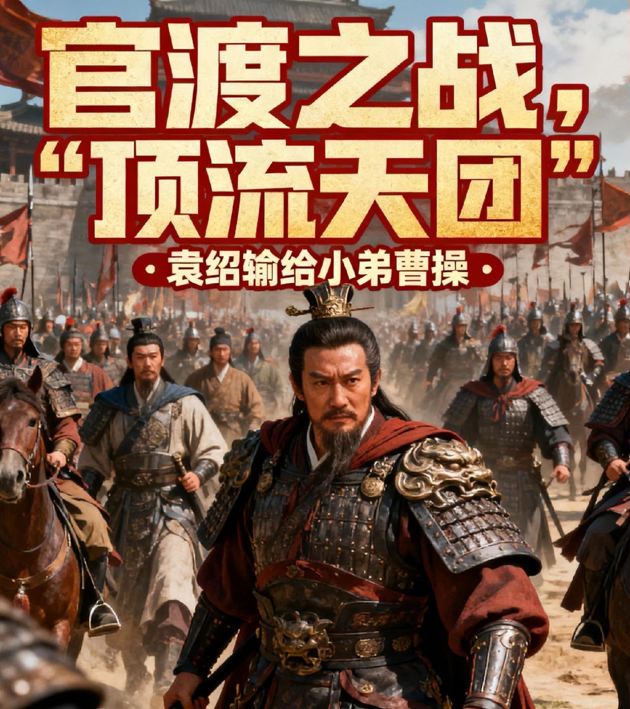 官渡之战扎心真相：袁绍带