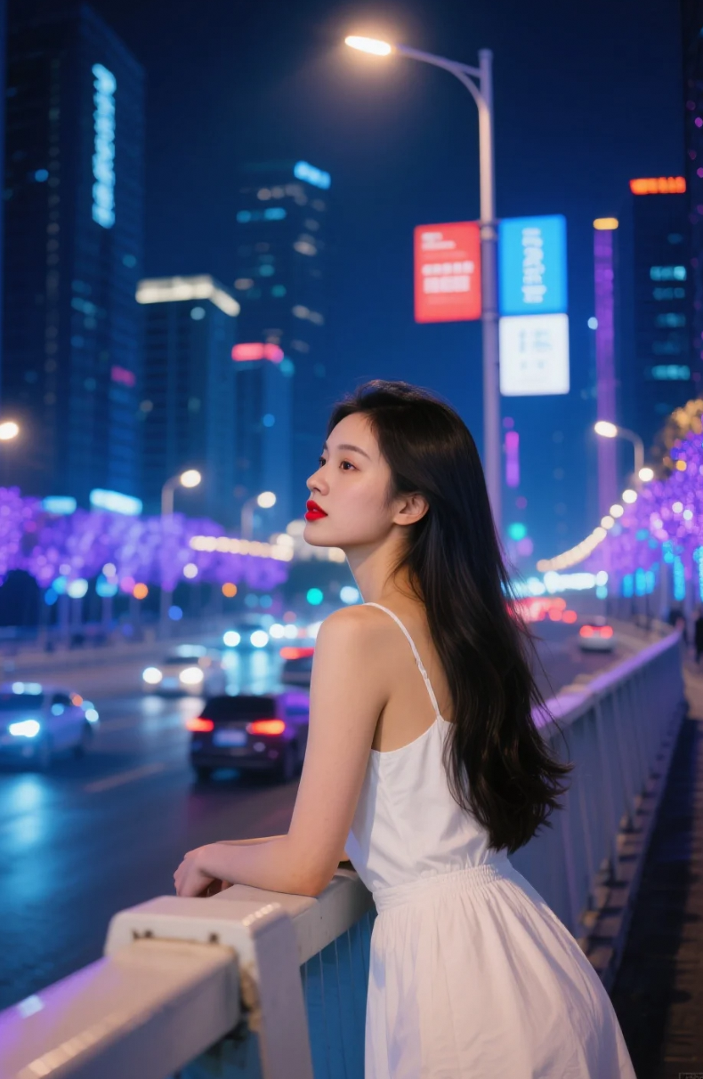 她说只是上来吹吹风，却随手拍出了电影终章的画面