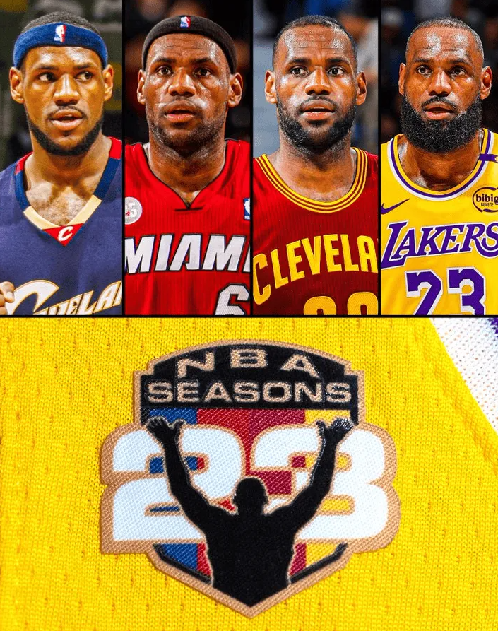 勒布朗-詹姆斯将佩戴特别臂章纪念第23个赛季，赛后用于制作球星卡。
随后，知名媒