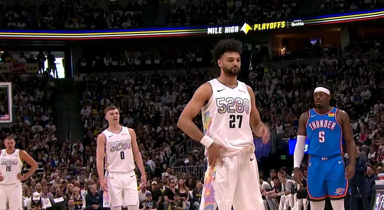就问你服不服？
逆天掘金连着两轮抢七决战！体能堪称NBA历史级别！6人轮换也是没