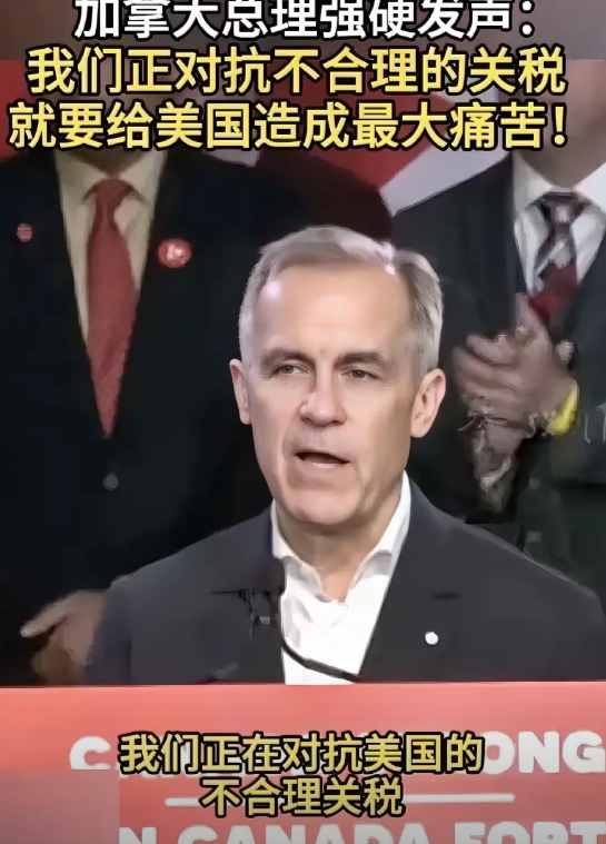 加拿大总理说，现在正在对抗美国不合理的关税，就是要给美国以最大的痛苦。

事实上