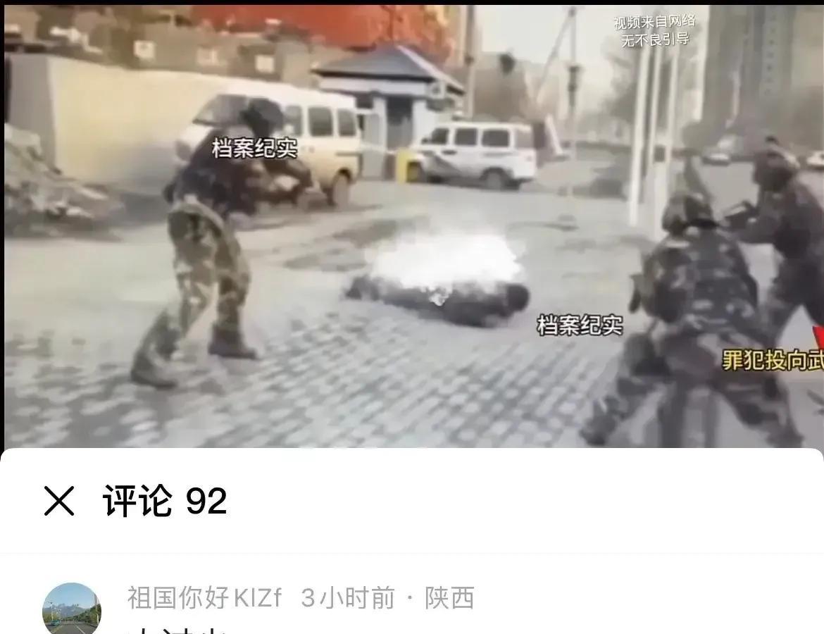 乱世先杀“圣母”，这是真的！ 
今天，我刷了一段武警杀死暴徒的视频。暴徒手里拿着