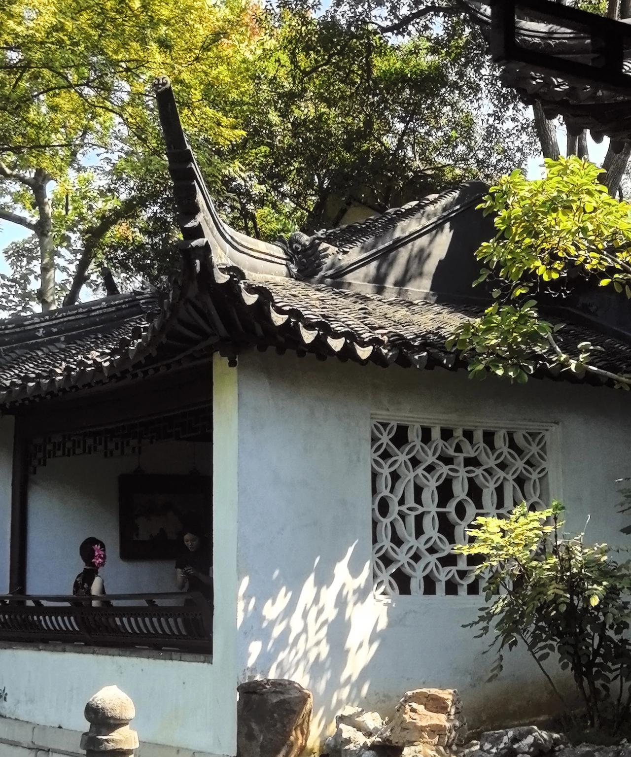 难怪老话说：“一条山塘街，半个苏州城”。
这里不光有翘角飞檐的房子，小桥、流水、