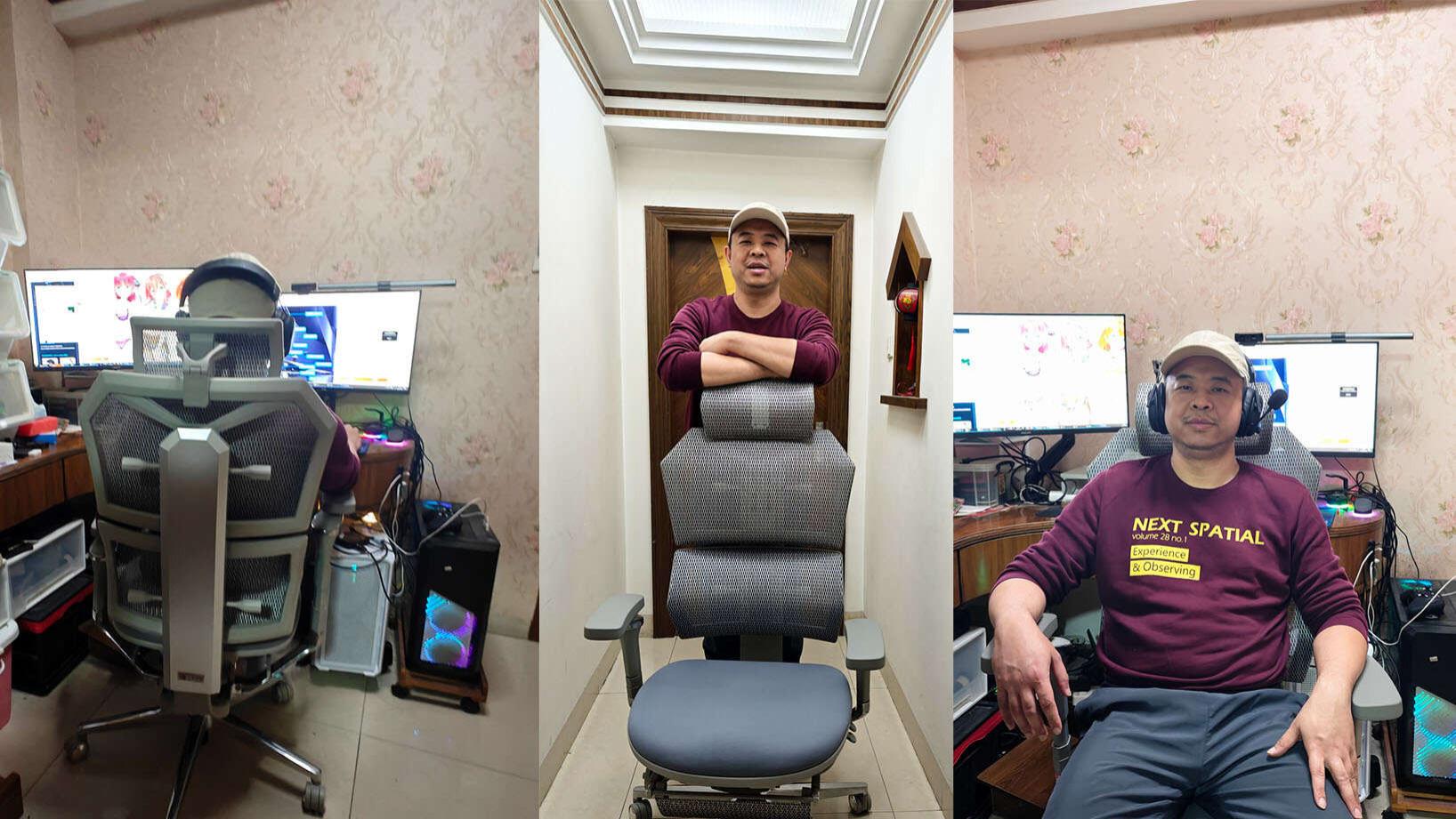 8D扶手，背枕腰枕独立调节 - 享耀家工学至尊A8人体工学椅