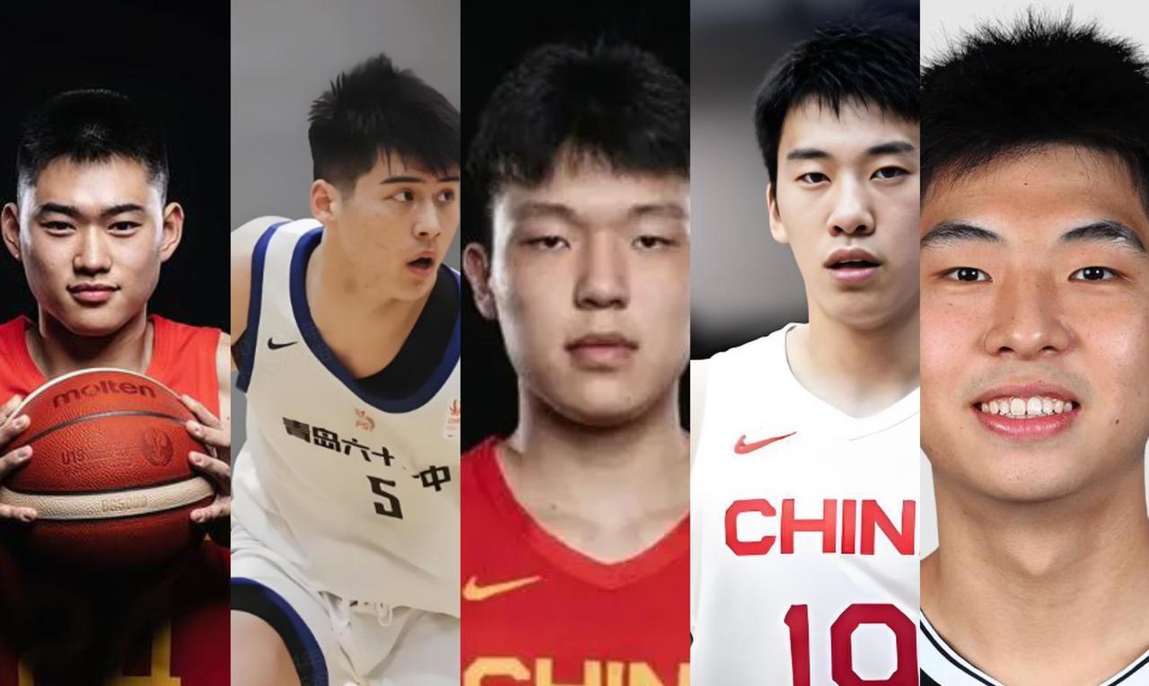 未来中国男篮的首发五人组
1、中锋——杨瀚森
今夏首轮第16顺位被开拓者选中，继