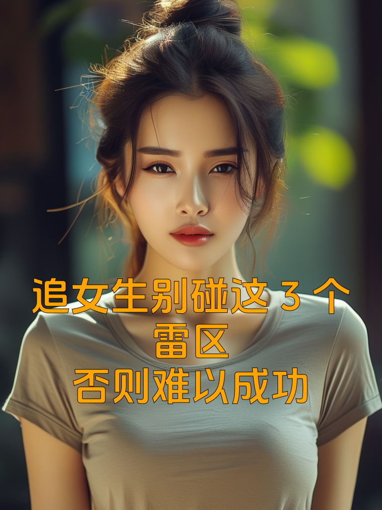 追女生别碰这3个雷区，否则难以成功