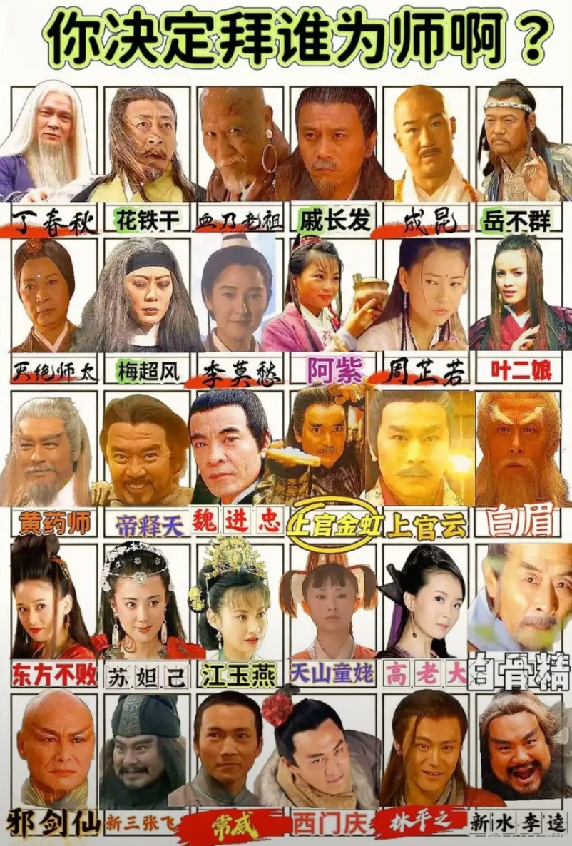 你决定拜谁为师？