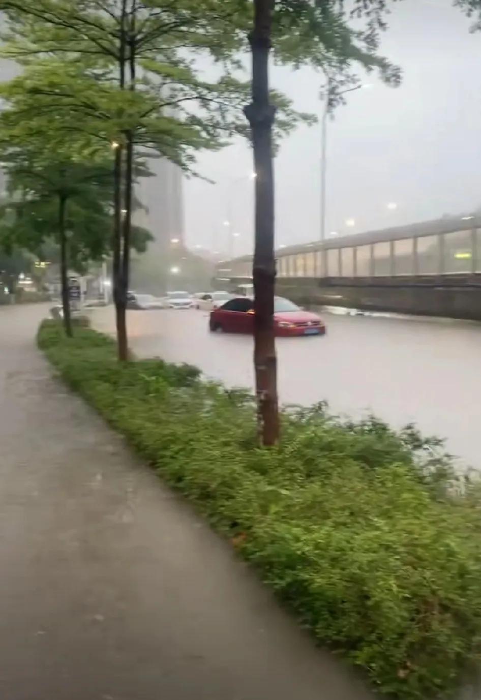 #分享城市新鲜事#今天厦门大雨滂沱，雨滴如注，狠狠砸向地面，仿佛要将这座城市洗刷