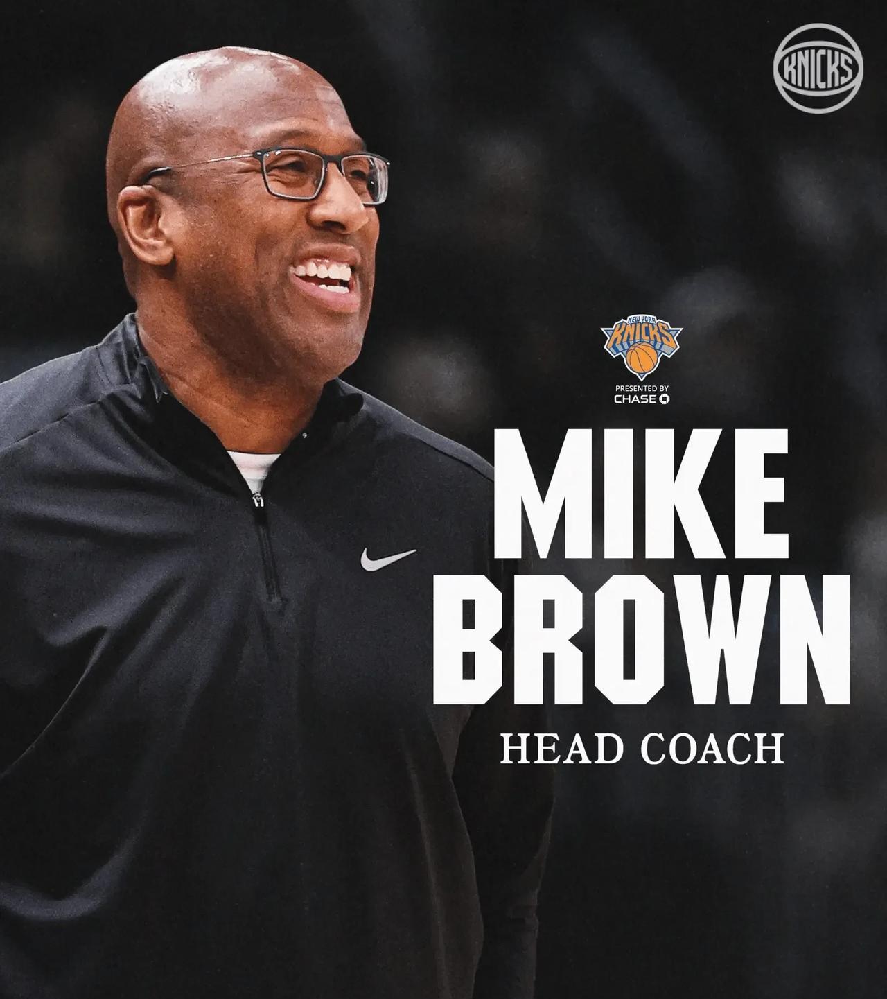 尼克斯正式签下布朗教练，4年合同，每年工资900万左右！
NBA现在不仅球员拿的
