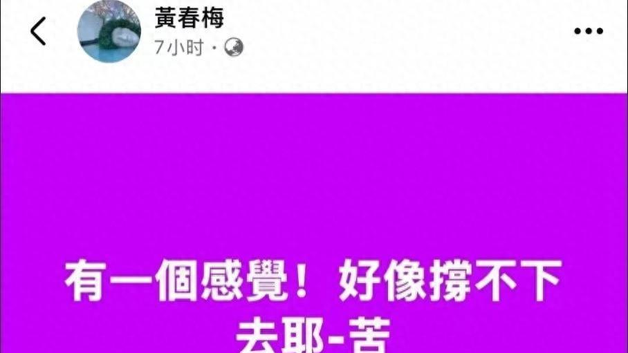 S妈黄春梅再发文称自己好像撑不下去苦揭露自己进退两难处境