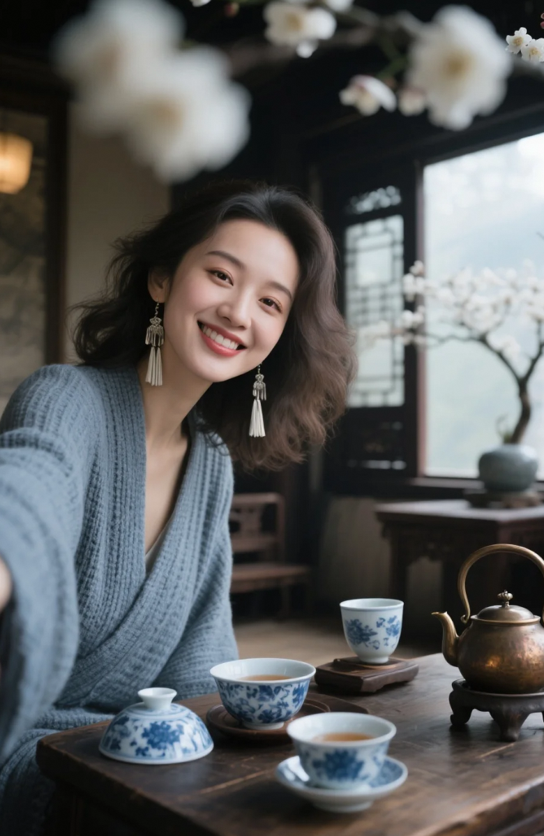 不靠滤镜，光是氛围就美得像一幅水墨画