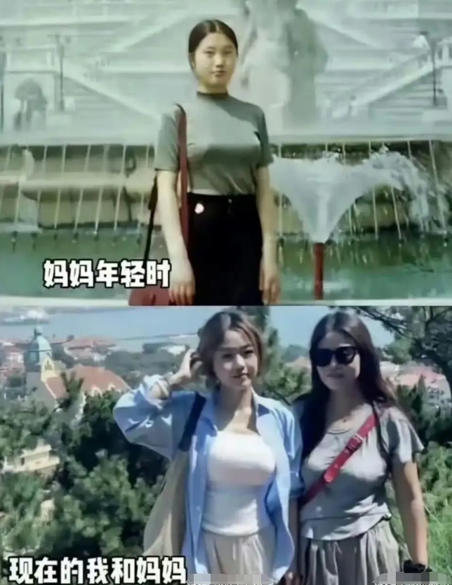 妈妈漂亮，只要爸爸别差太多，一般女儿也很漂亮的