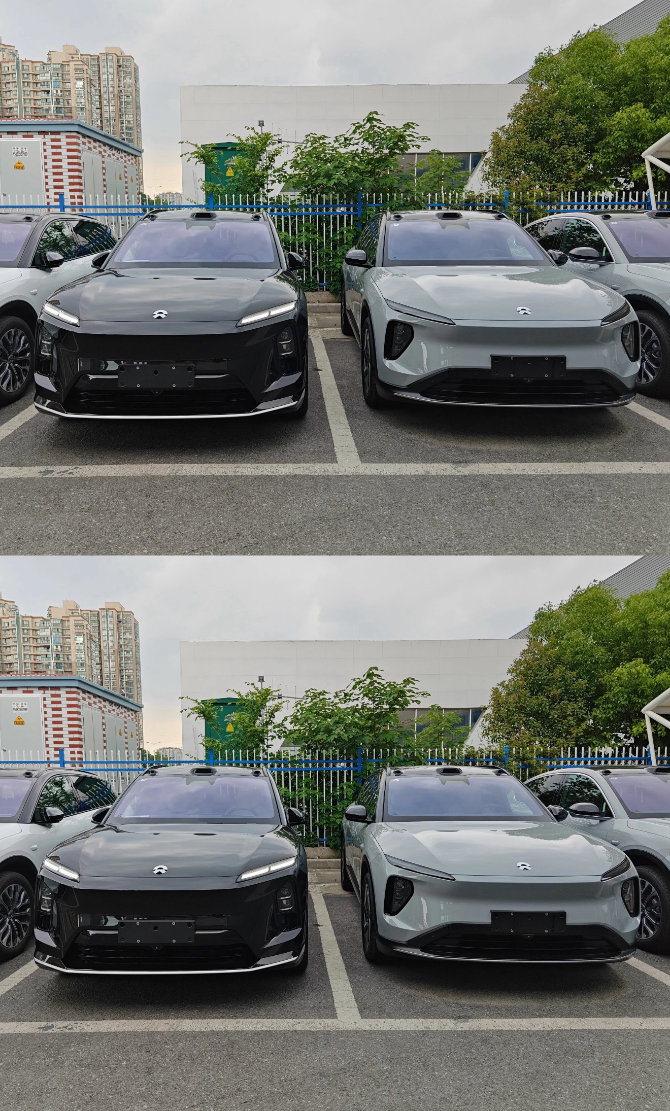 同框了…黑色把线条都藏住了，不太看得出来新老差异…估计白色会明显很多…