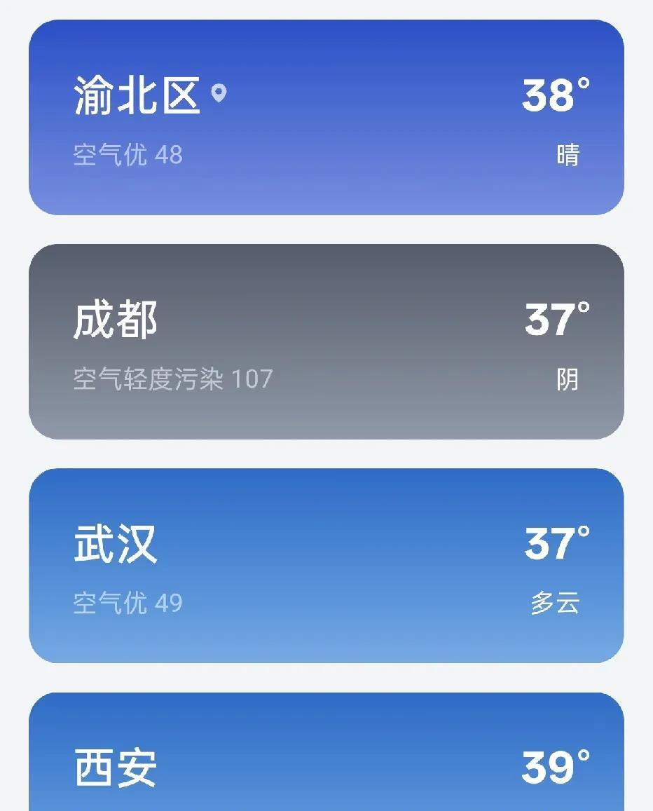 热烈欢迎成都加入火炉大家庭，从今以后成都夏天不要提什么宜居凉快了