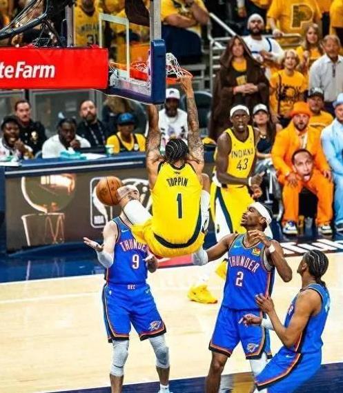 2025年6月23日，NBA总决赛抢七大战中，雷霆主场103-91力克步行者，夺