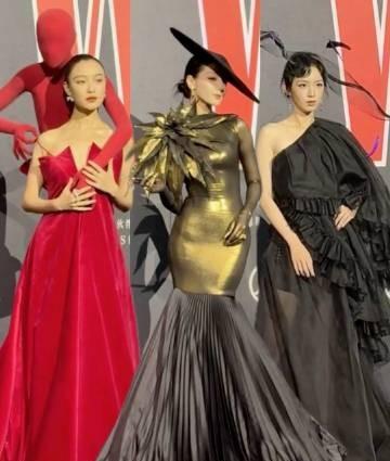 W盛典女明星造型三大亮点：倪妮背着个布洛芬，热巴这个一般人真驾驭不了，周也的小女