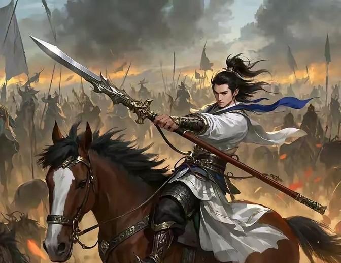 泥浆翻涌的河滩上，那个曾让整个北方绿林闻风丧胆的白袍将军，此刻浑身插满箭矢。
鲜