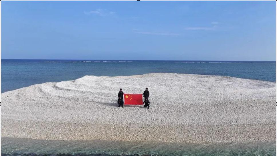 菲海军等6名人员，非法登上南海铁线礁，被中国执法海警查证处置