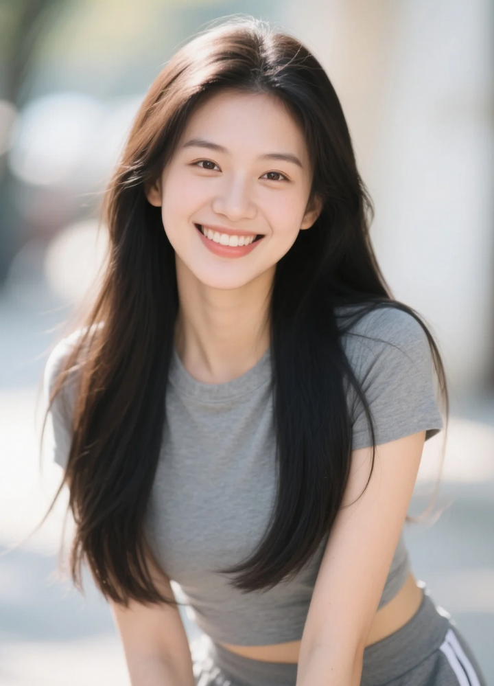 哟，这女生俏皮可爱，像森林里的小鹿乱撞